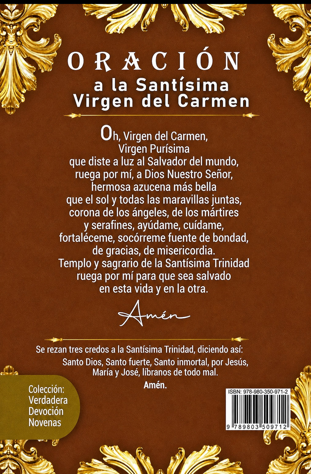 Novena Milagrosa a la Bienaventurada Virgen María del Monte Carmelo