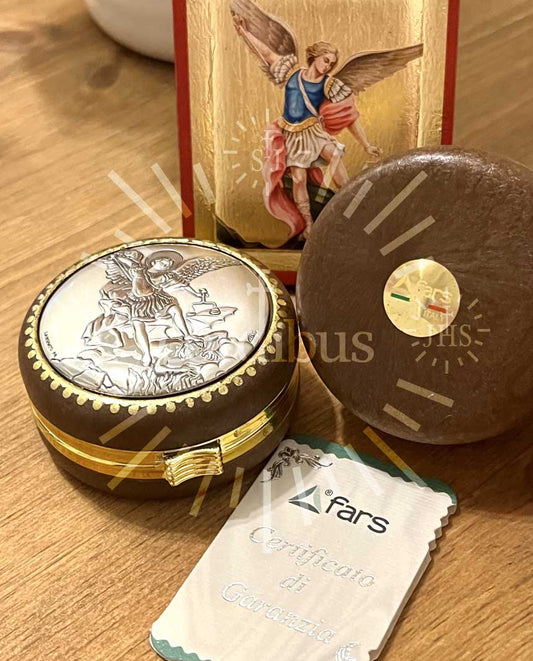 Estuche "San Miguel Arcángel café"
