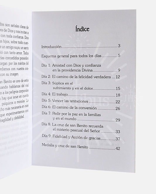 "Novena a San Benito. Historia, Oraciones, medalla y Cruz"