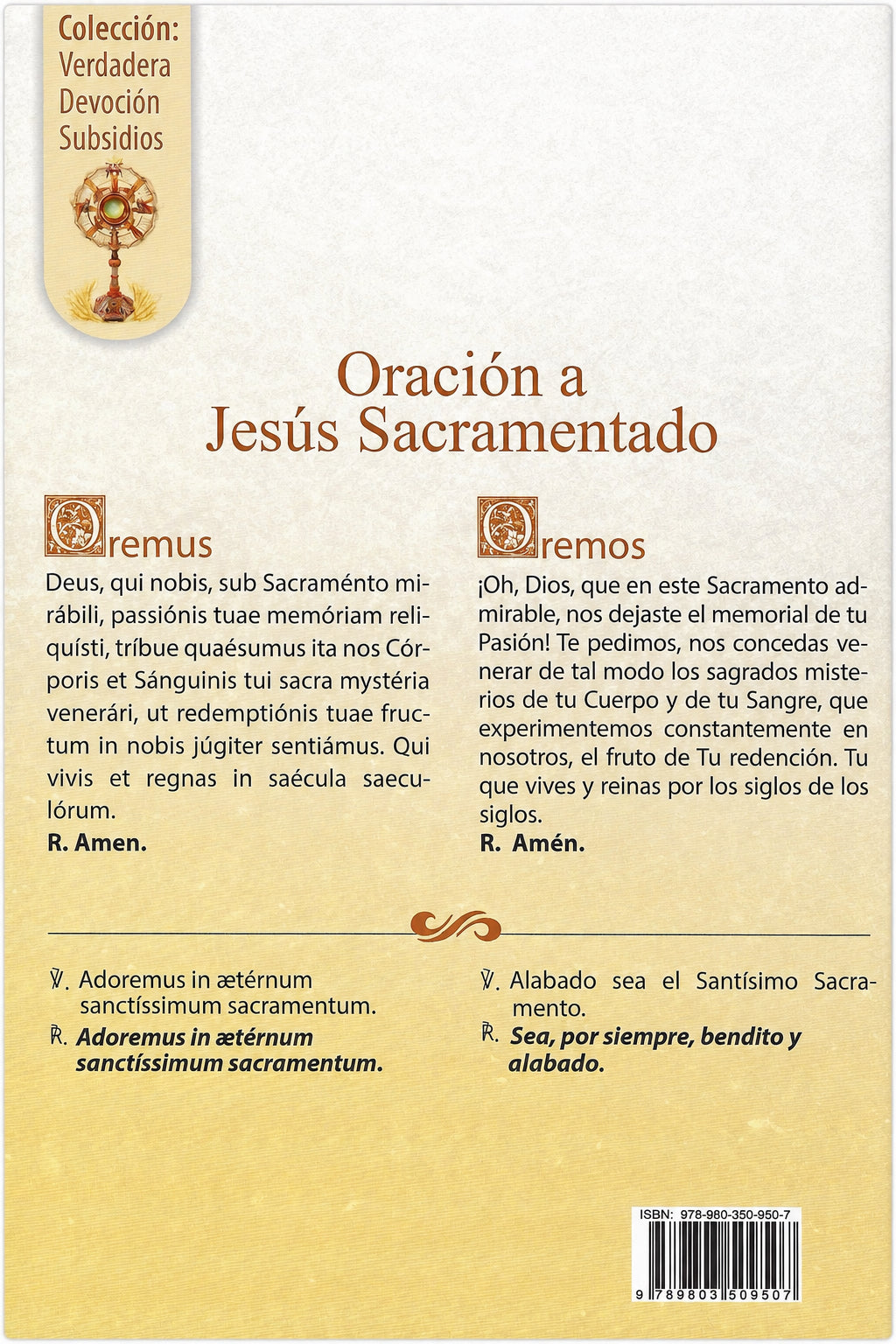 Hora Santa y Visita al Santísimo Sacramento