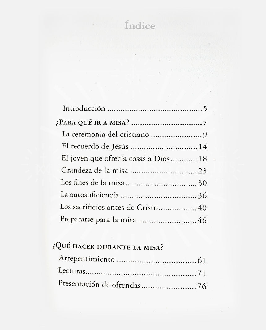 ¿Cómo aprovechar la misa?