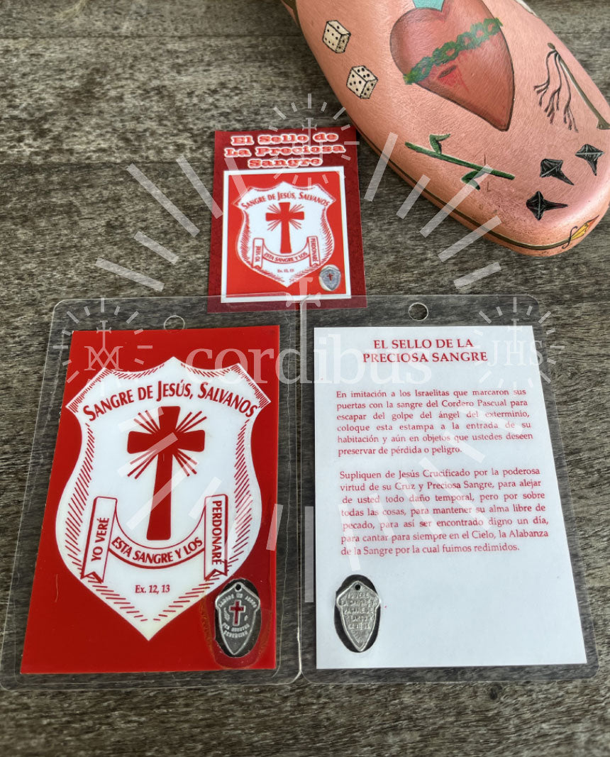 Escudo plástico "Sangre de Jesús"