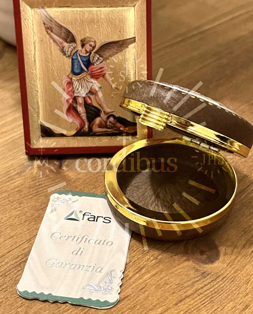 Estuche "San Miguel Arcángel café"