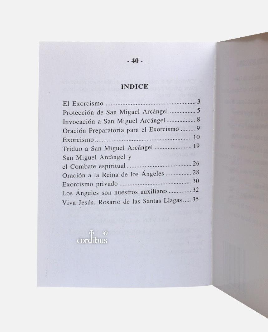Exorcismo de San Miguel Arcángel