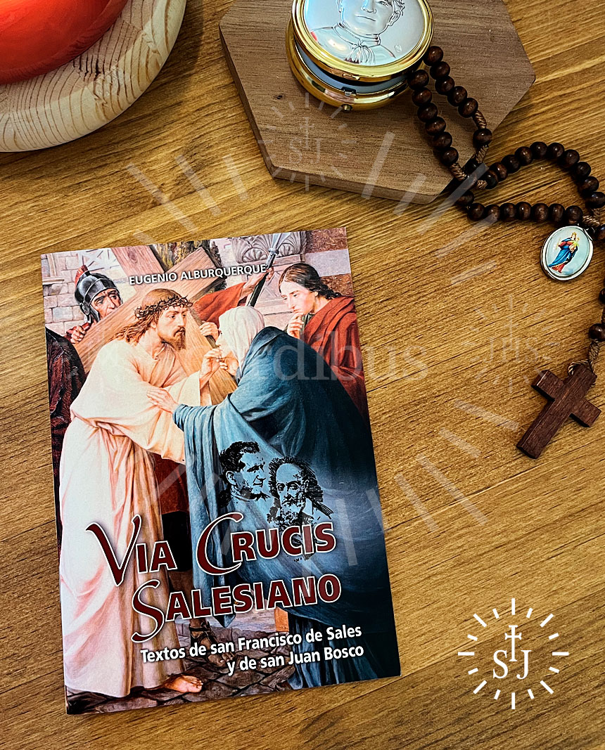 Via Crucis Salesiano texto de San Francisco de Sales y de San Juan Bosco - Portada